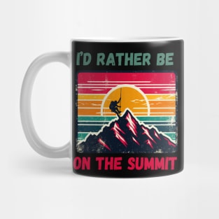 I'd Rather Be on The Summit. Climbing Mug